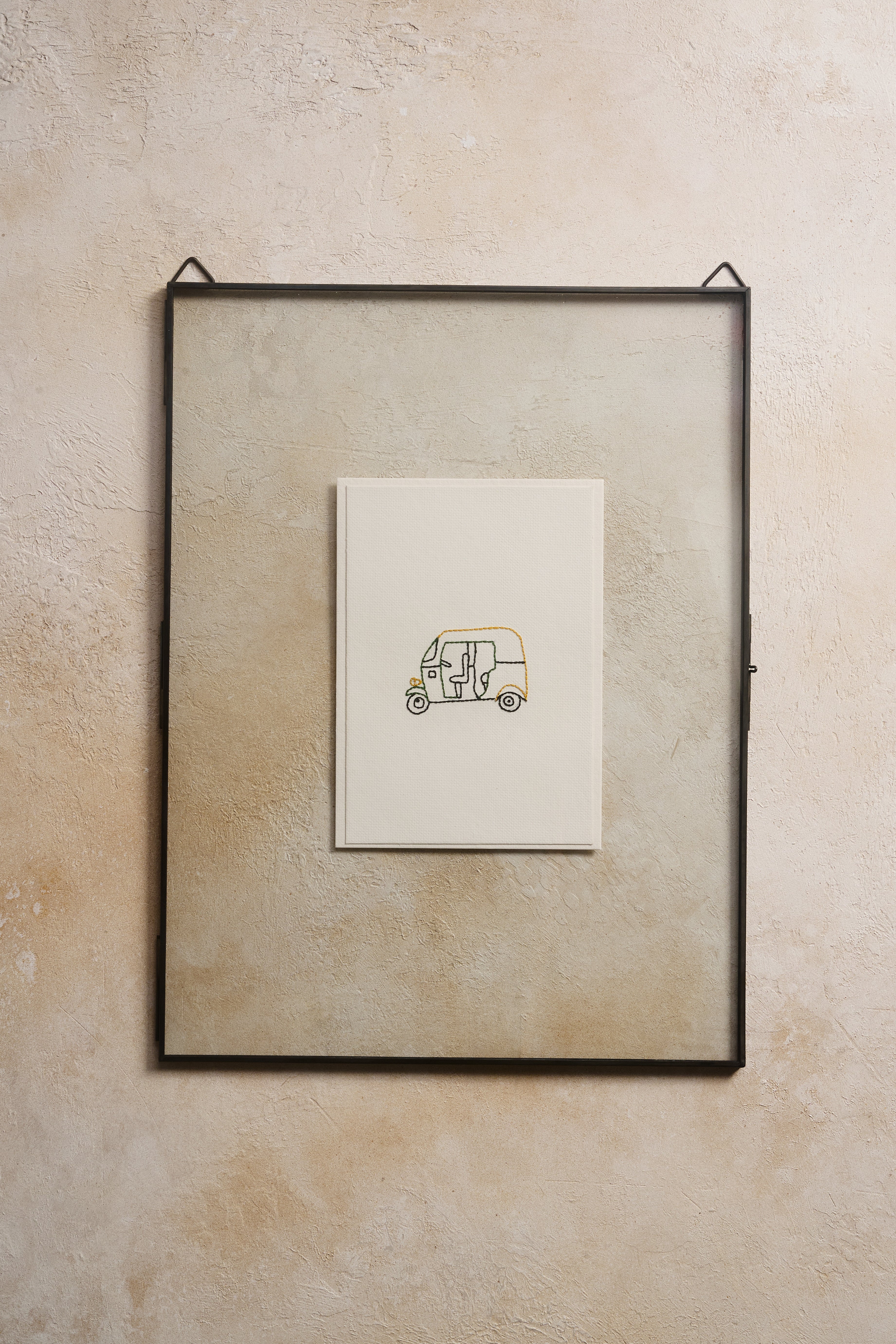 Hand Embroidered Rickshaw Card