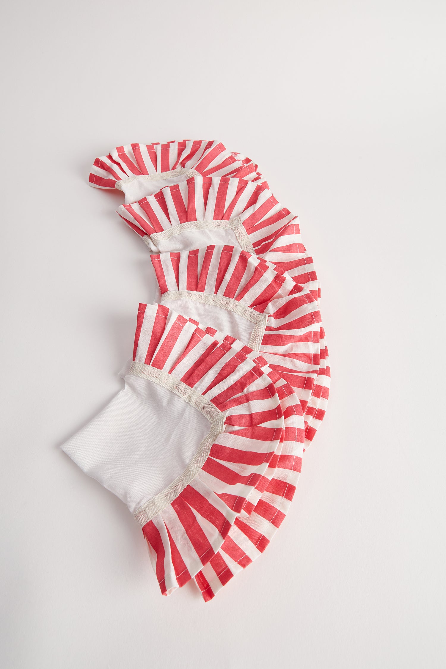 Sorbet Pink & White Ruffle Napkins