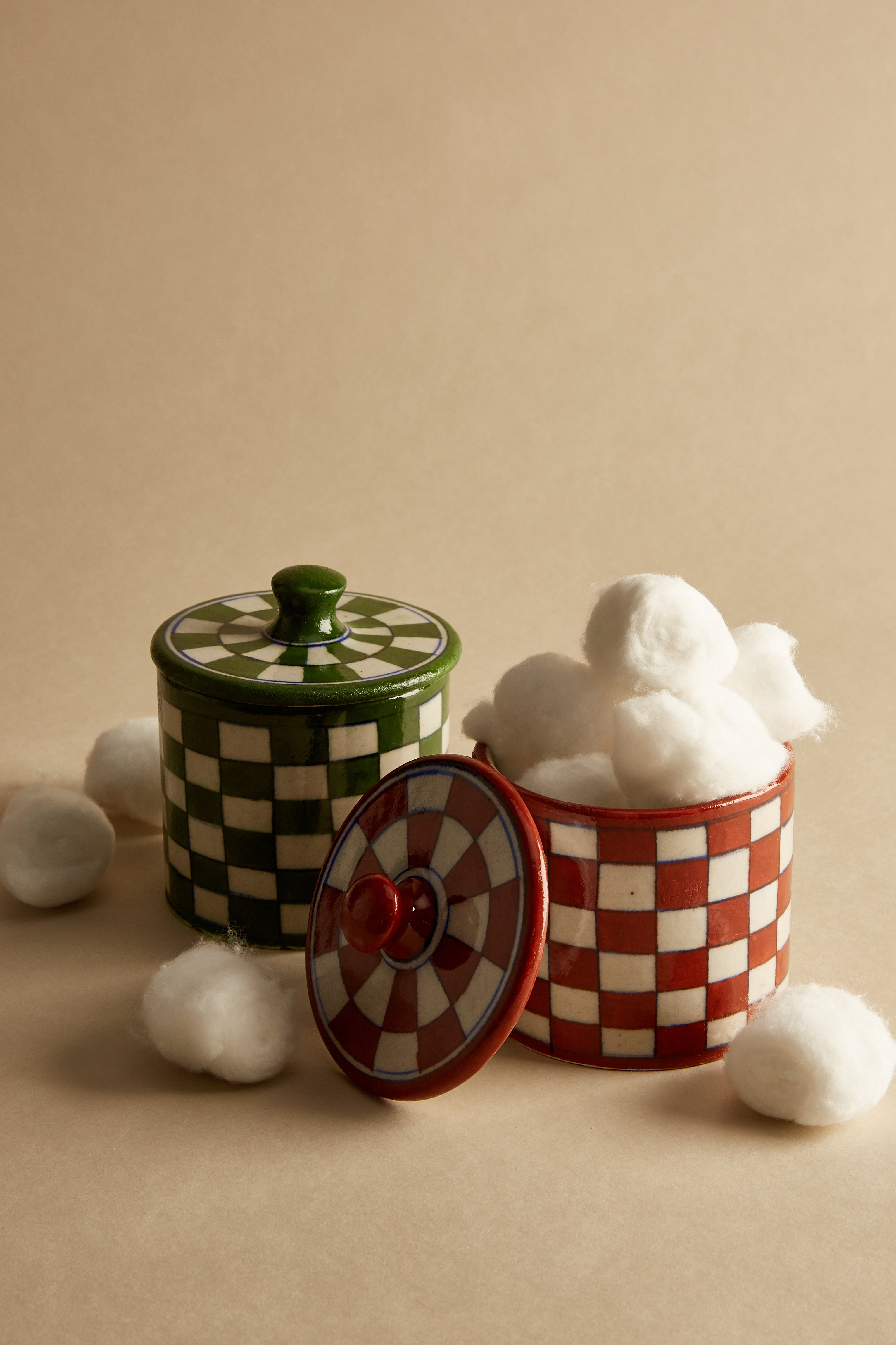 The Chequered Cotton Jar