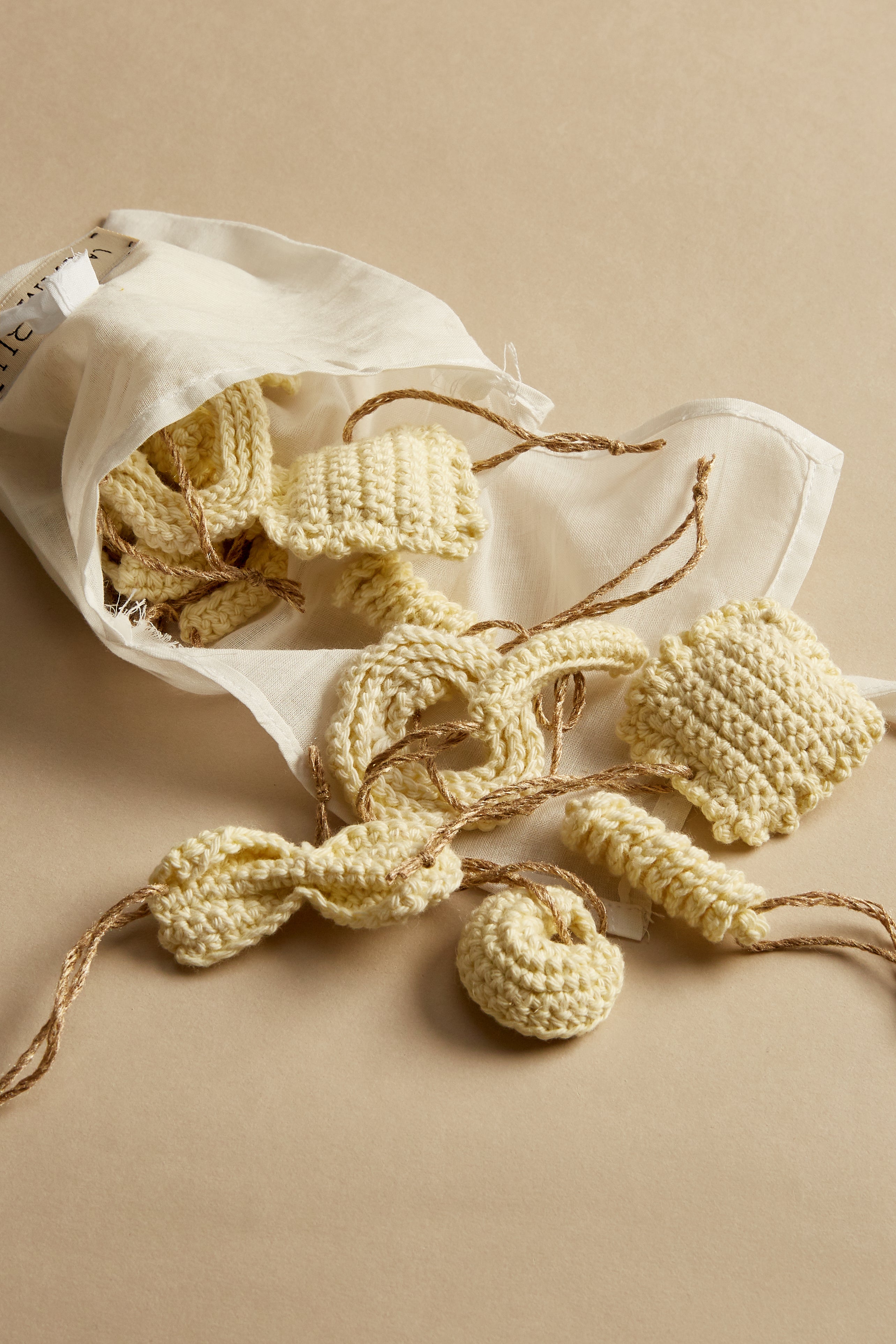 Hand Crochet Pasta Baubles