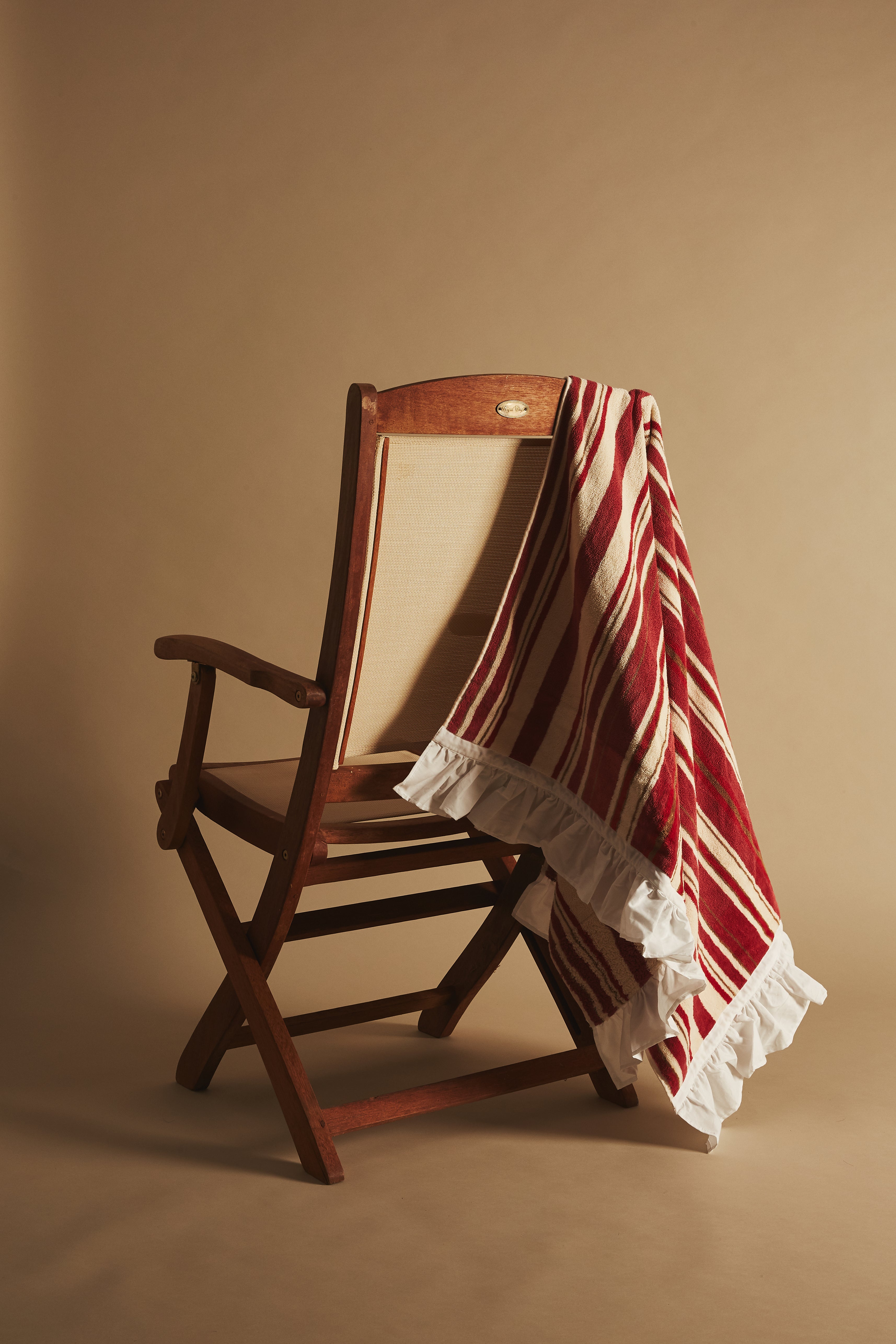 Mid Stripe Frill Towel
