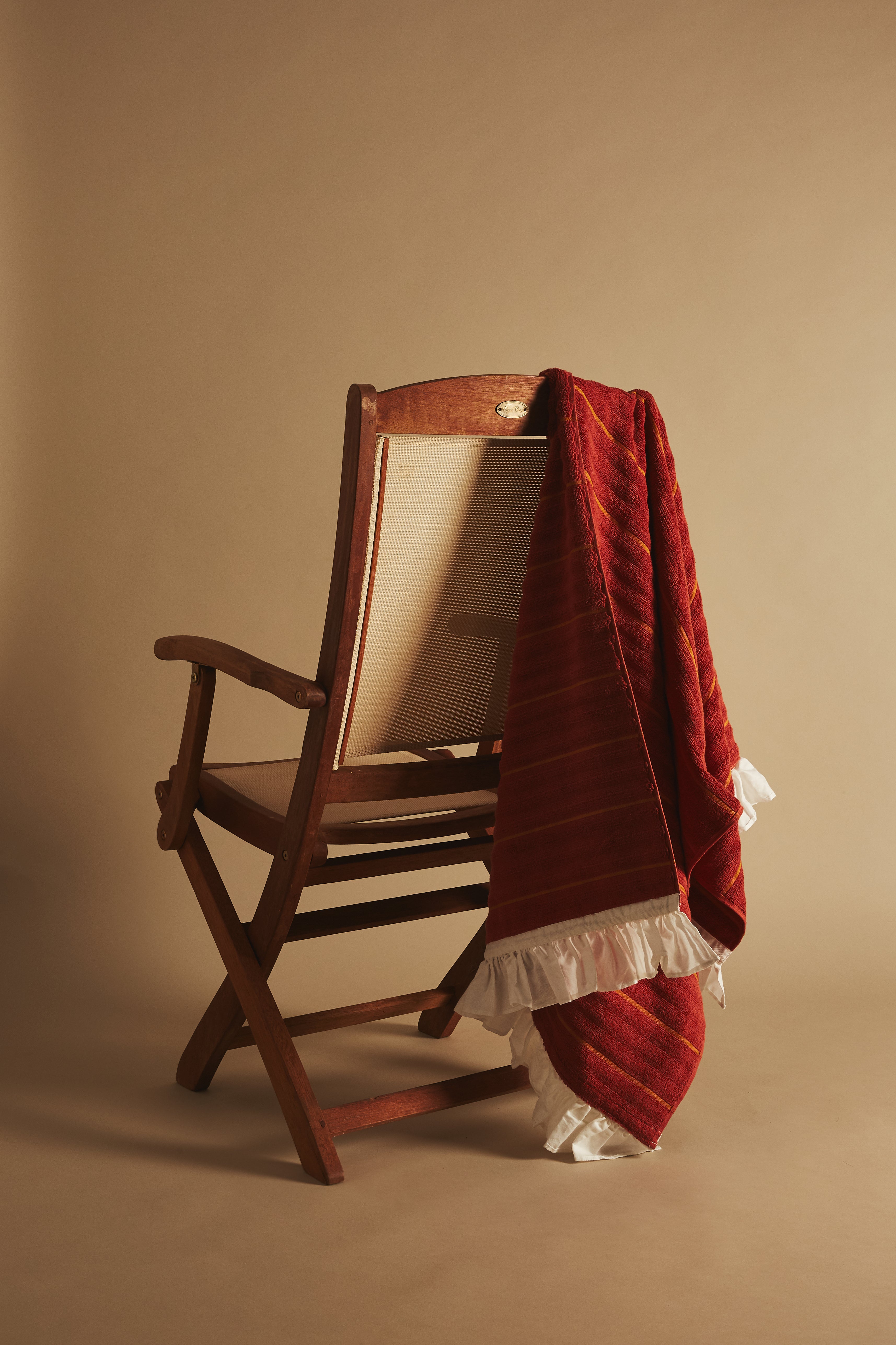 Mid Stripe Frill Towel