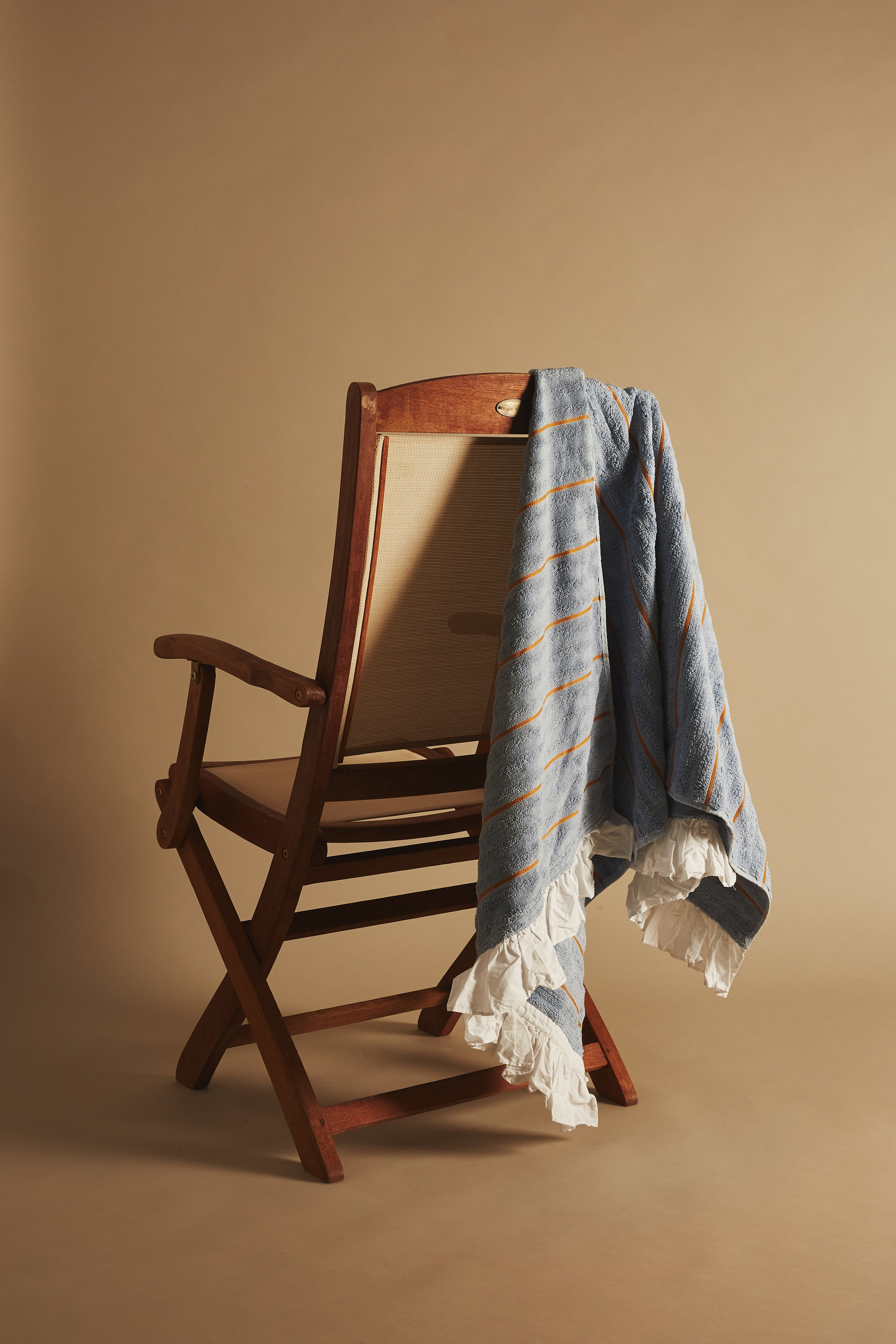 Mid Stripe Frill Towel