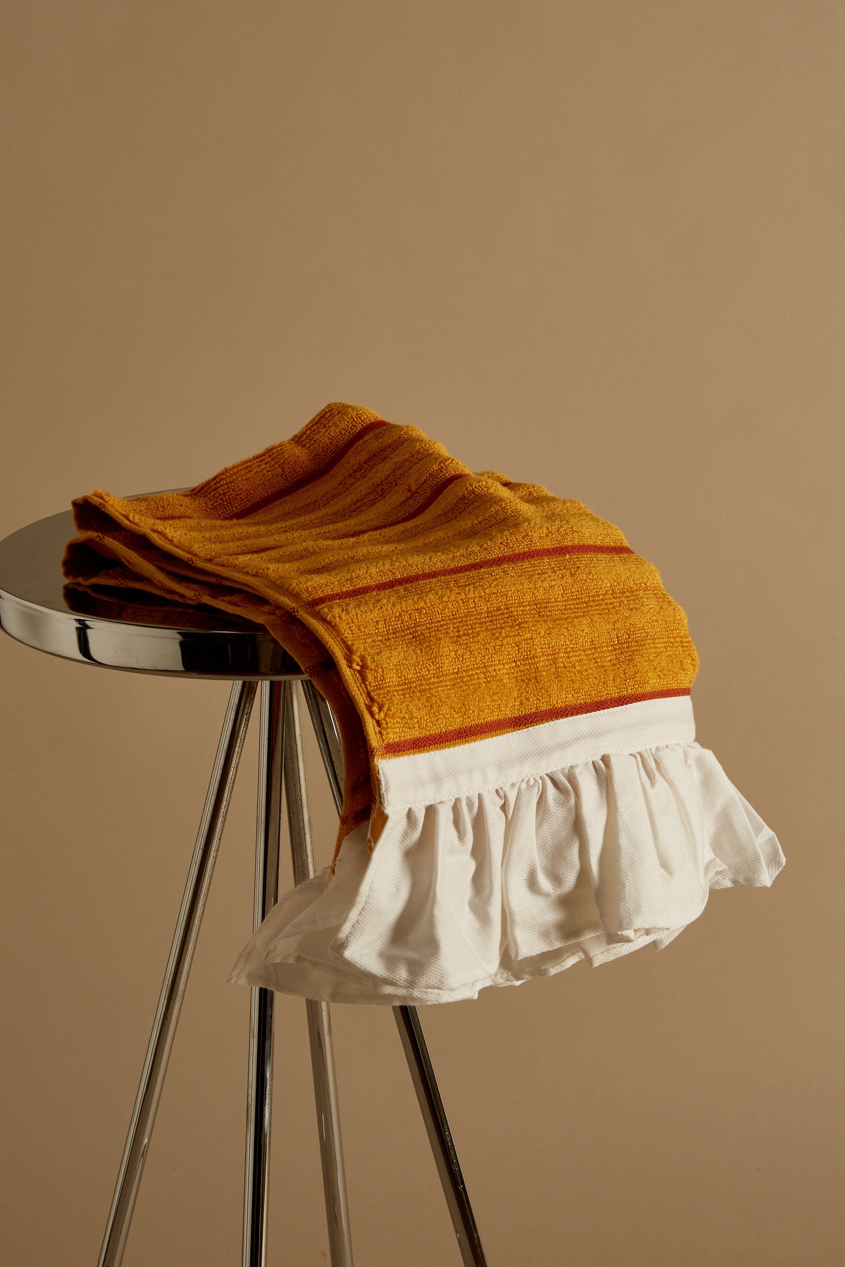 Simple Stripe Frill Tea Towels