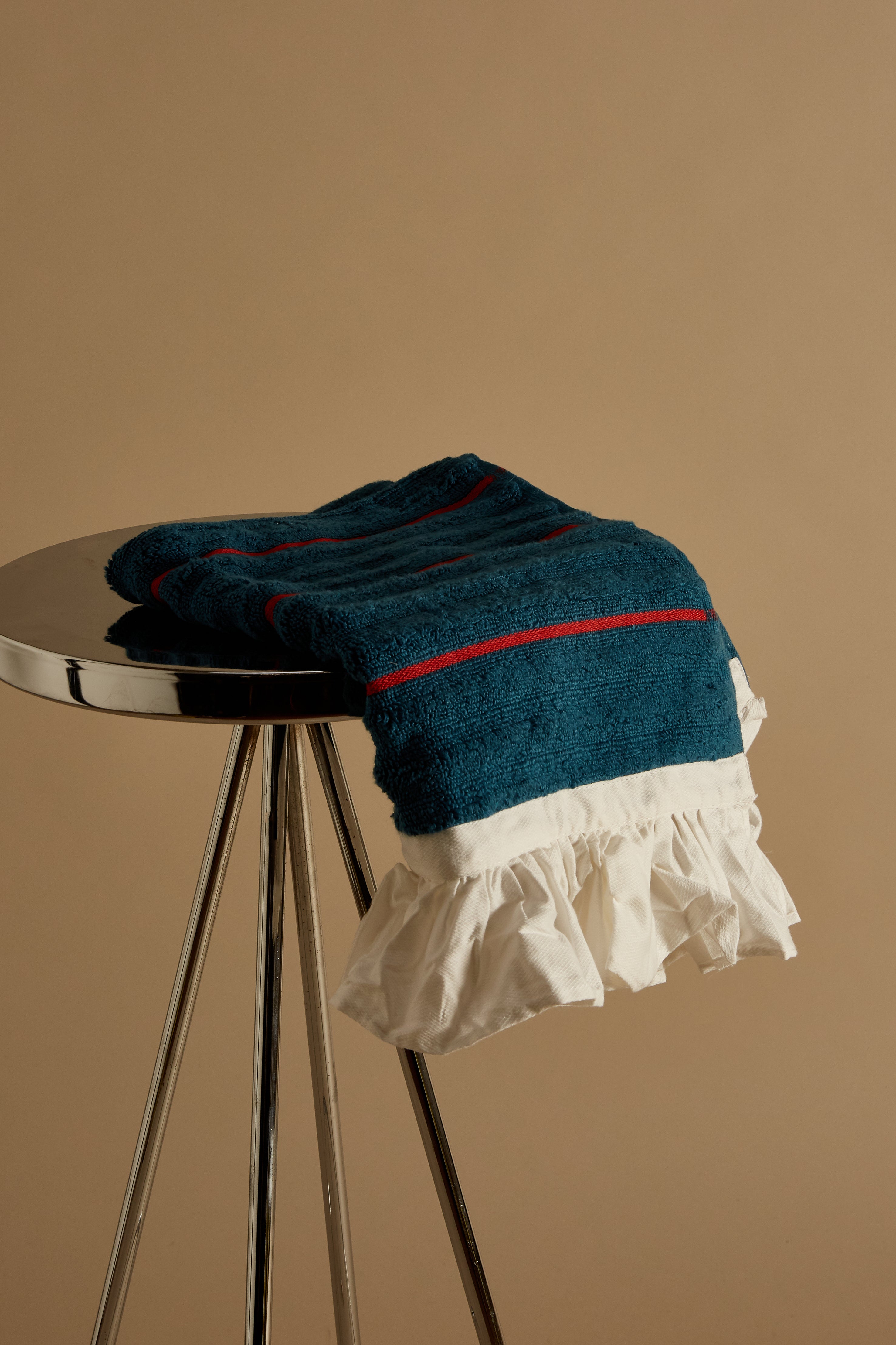 Simple Stripe Frill Tea Towels