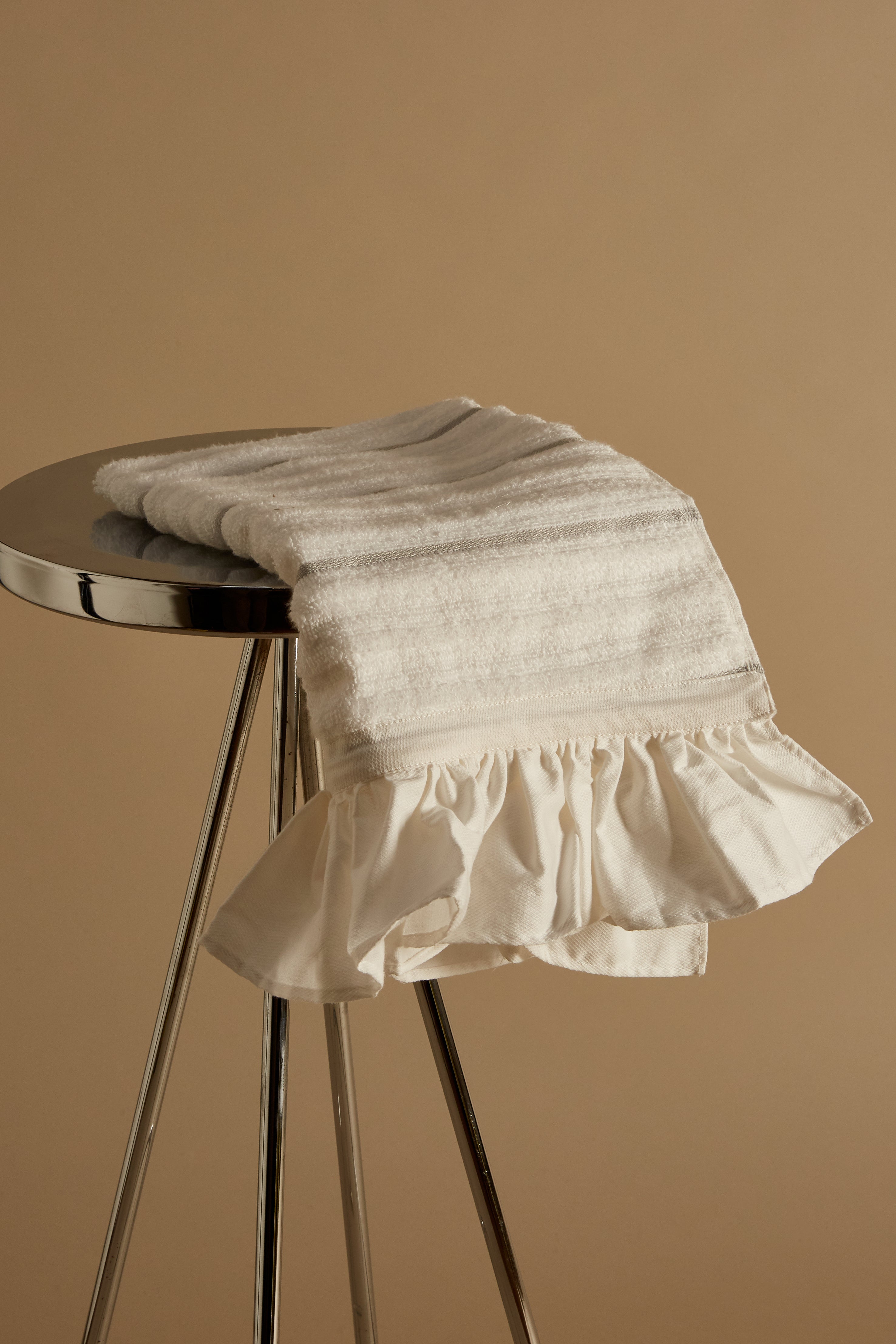 Simple Stripe Frill Tea Towels