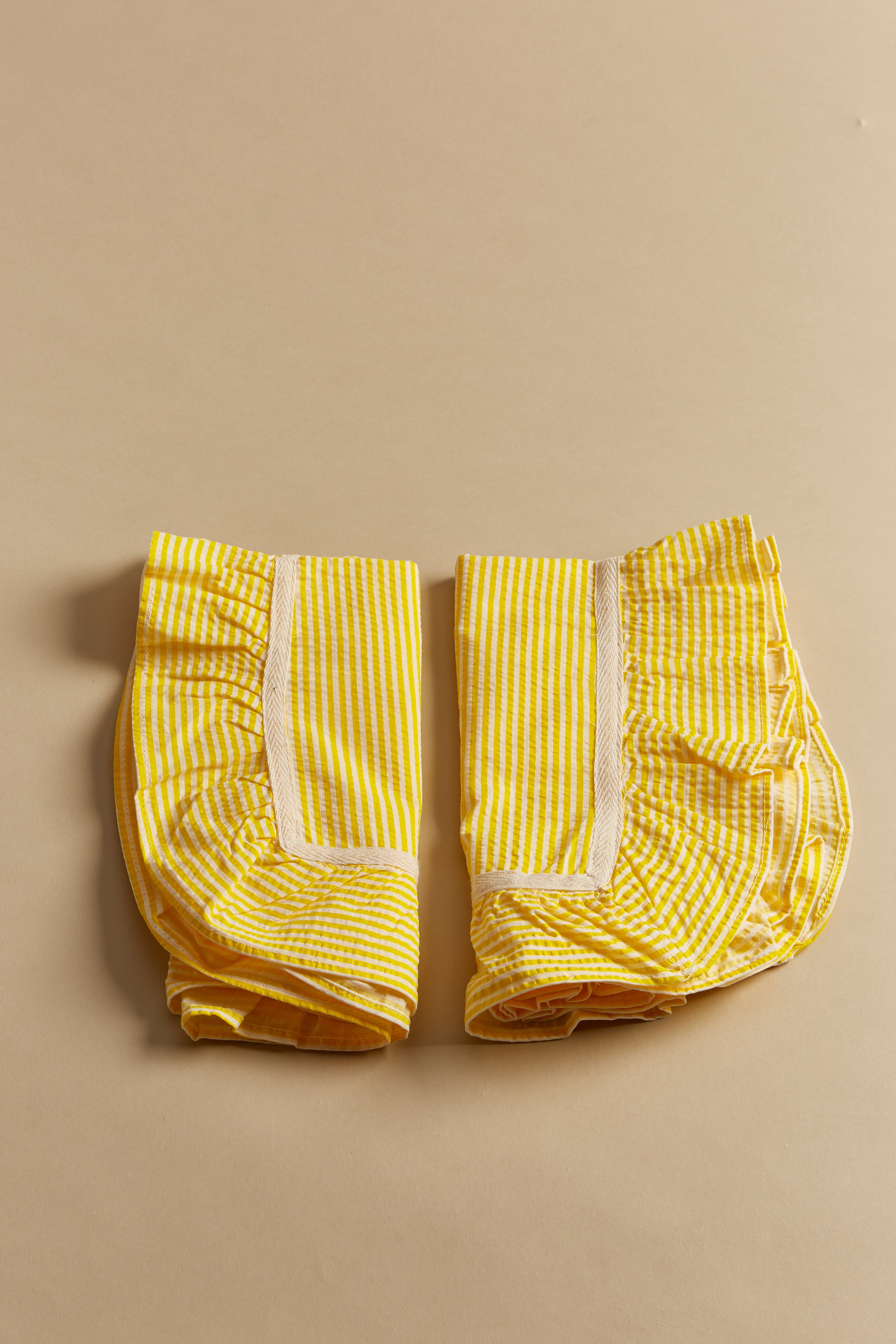 Large Sunshine Yellow Stripe Tablemats