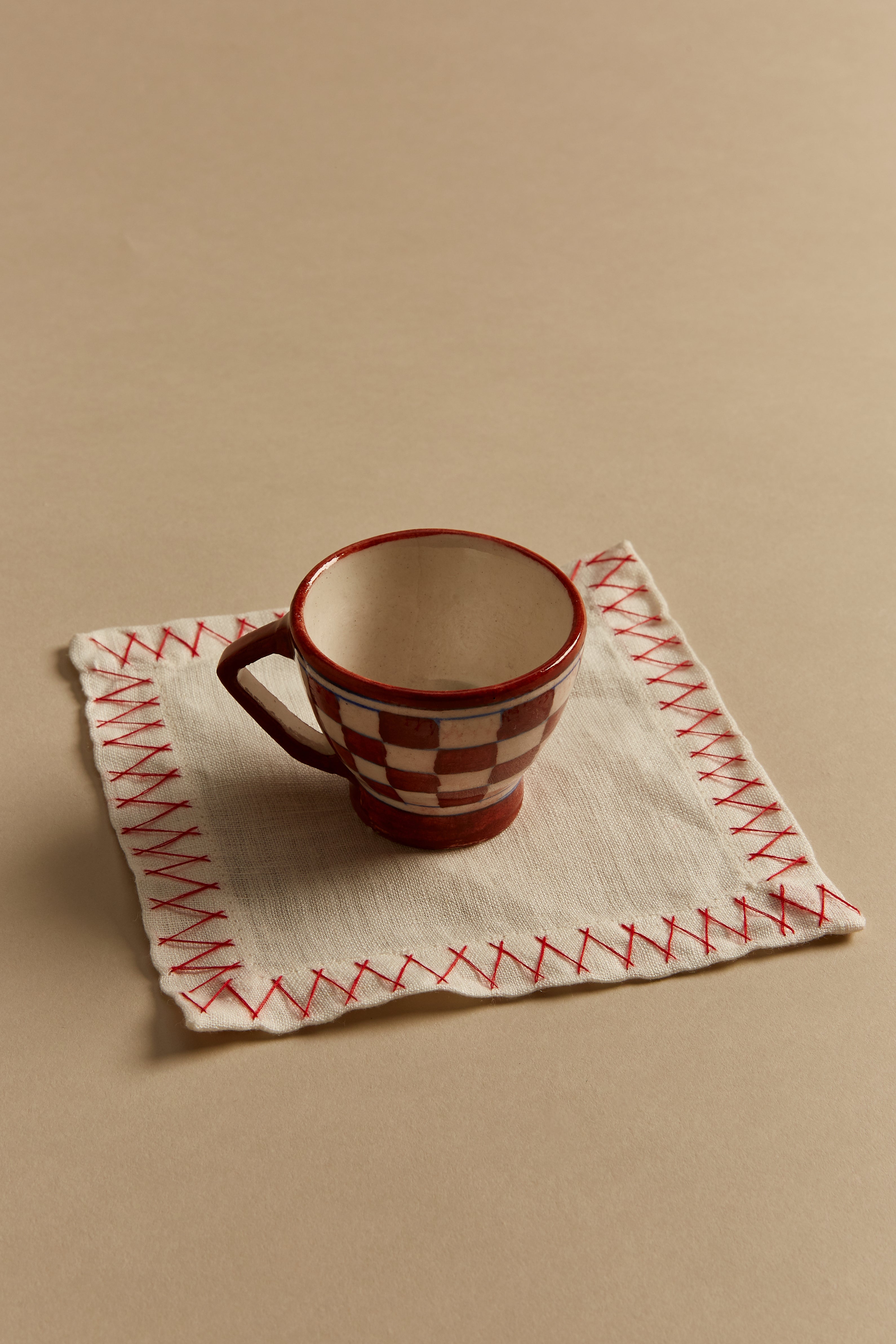 Hand-Stitched Linen Cocktail Napkins