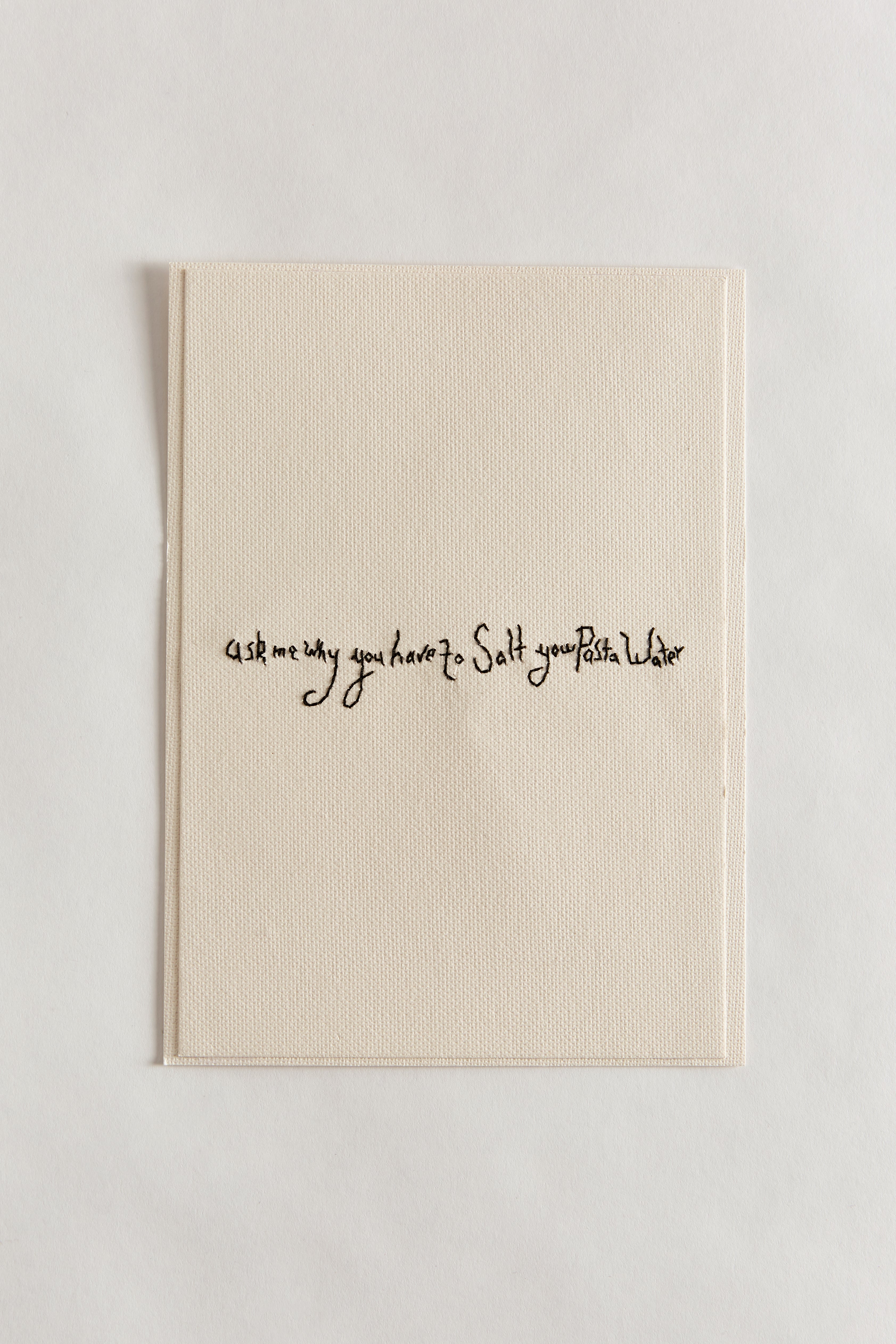 Hand Embroidered 'Salt Water' Card