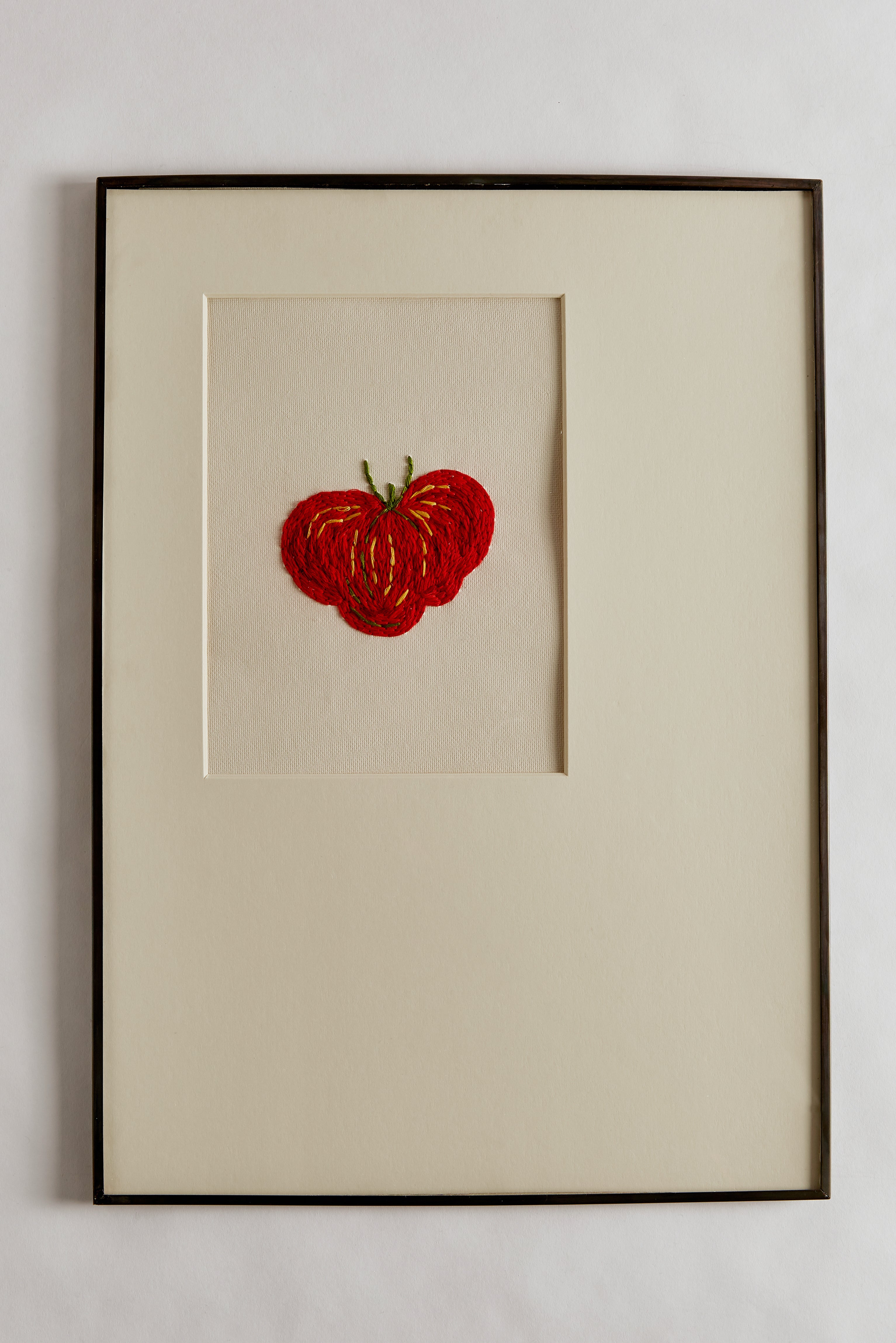 A4 Hand Embroidered Heirloom Tomato Card