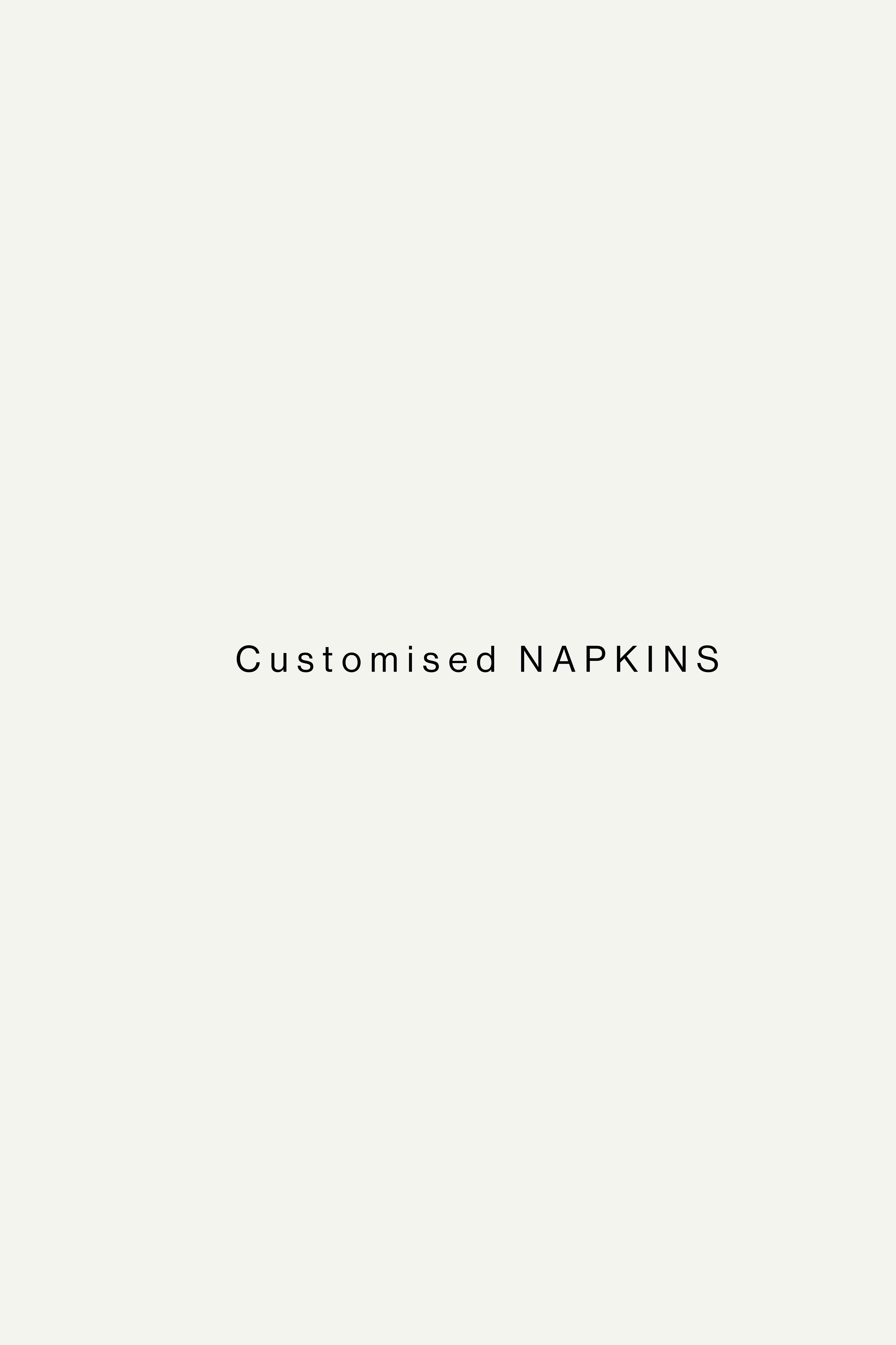 Customised Hand Embroidered Napkins