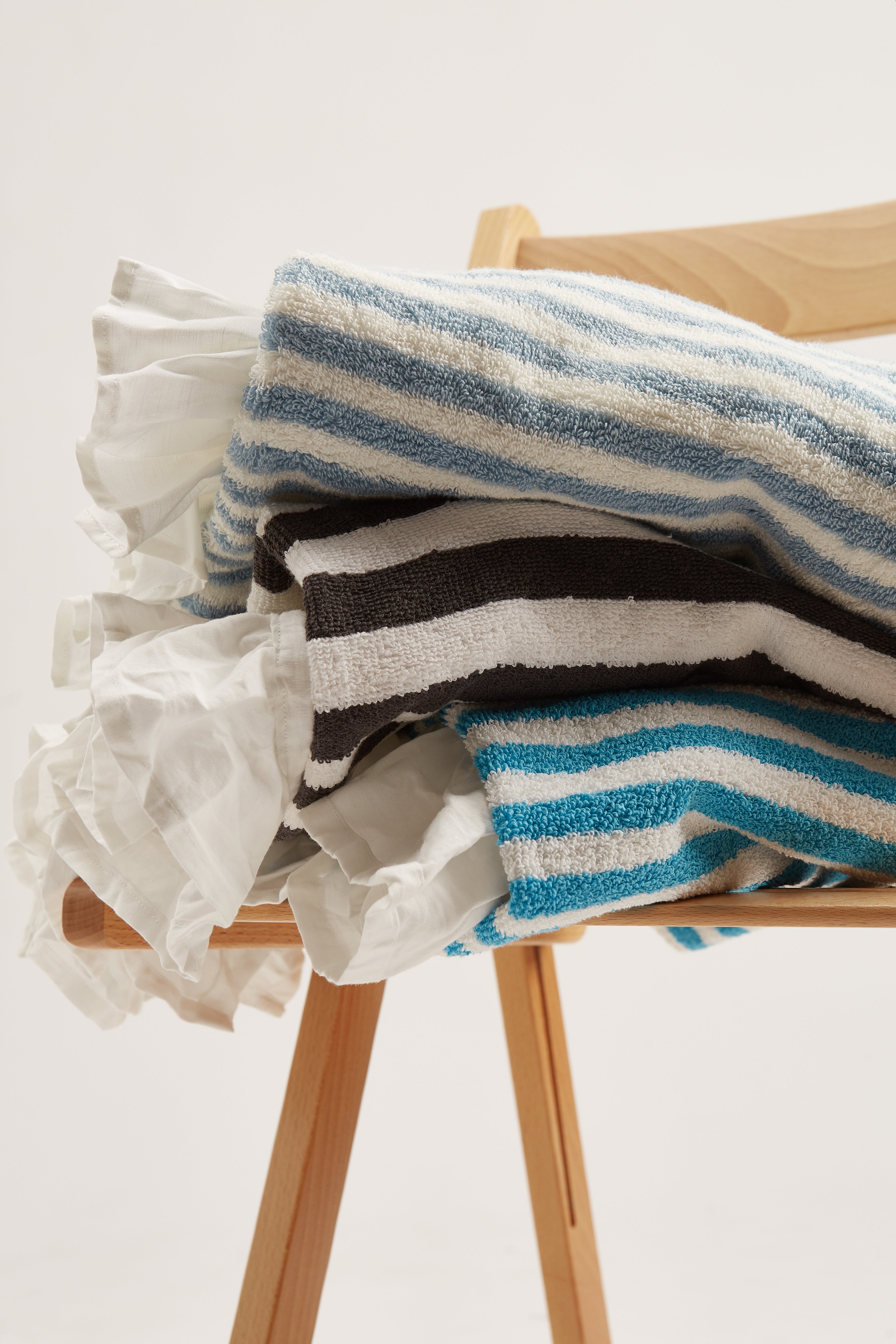 Stripe & Frill Beach Towel