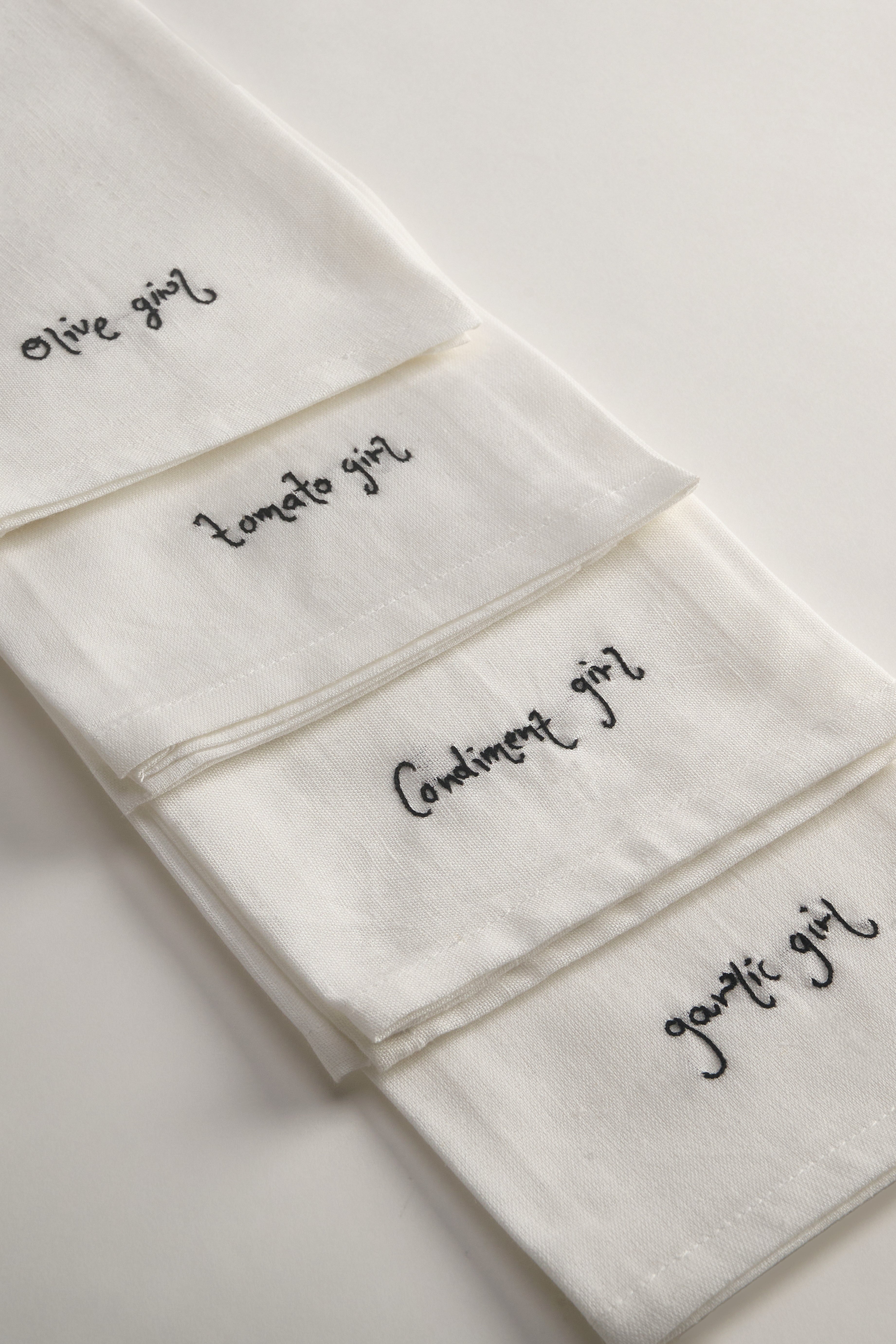 Hand Embroidered Universal Girl Napkins