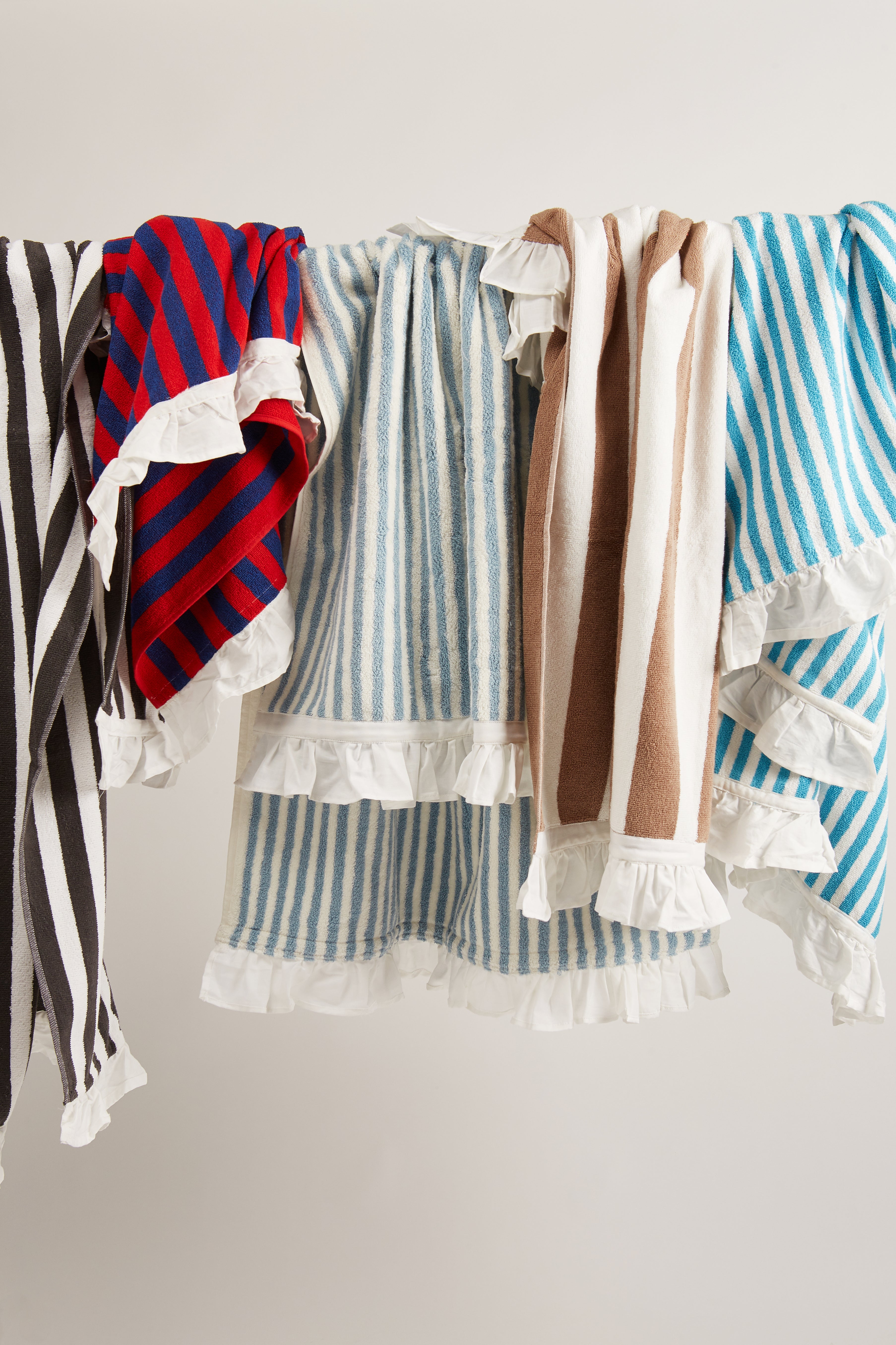 Stripe & Frill Beach Towel