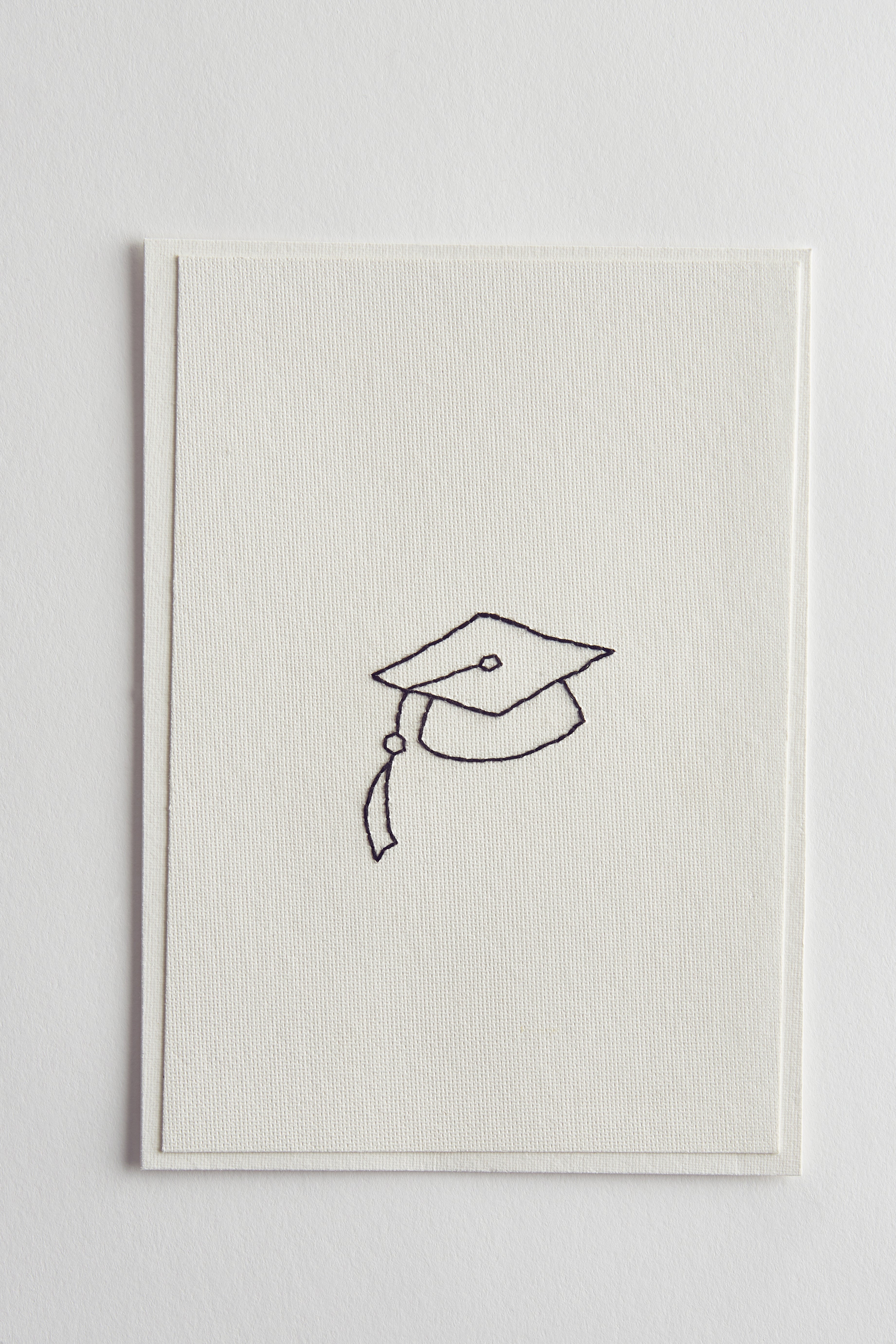 Hand Embroidered Graduation Card