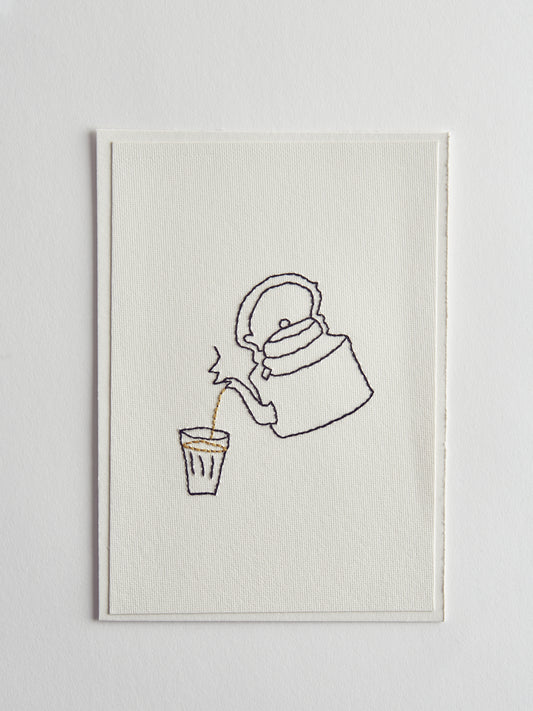 Hand Embroidered Chai - Kitli Card