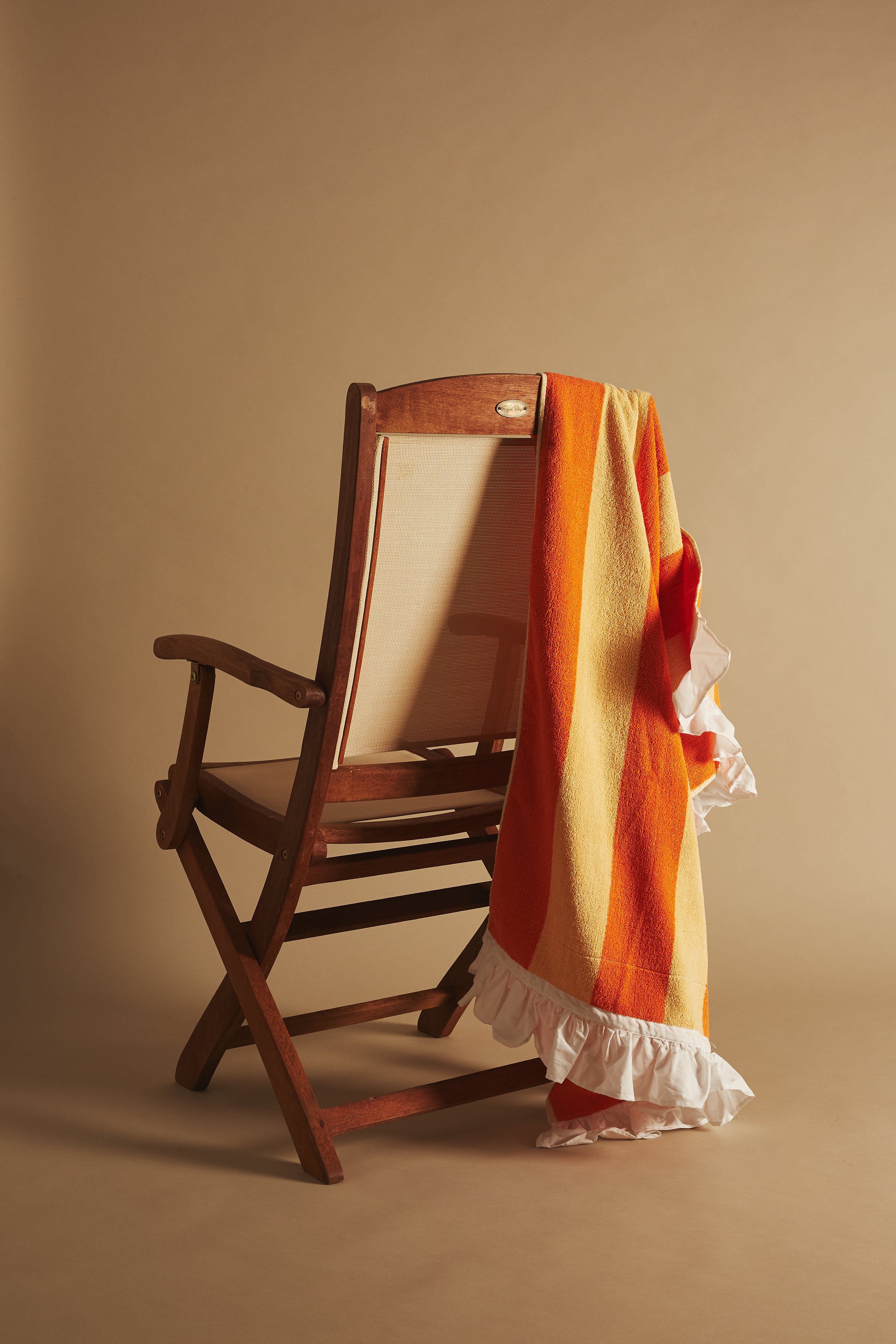 Thick Stripe Frill Towel