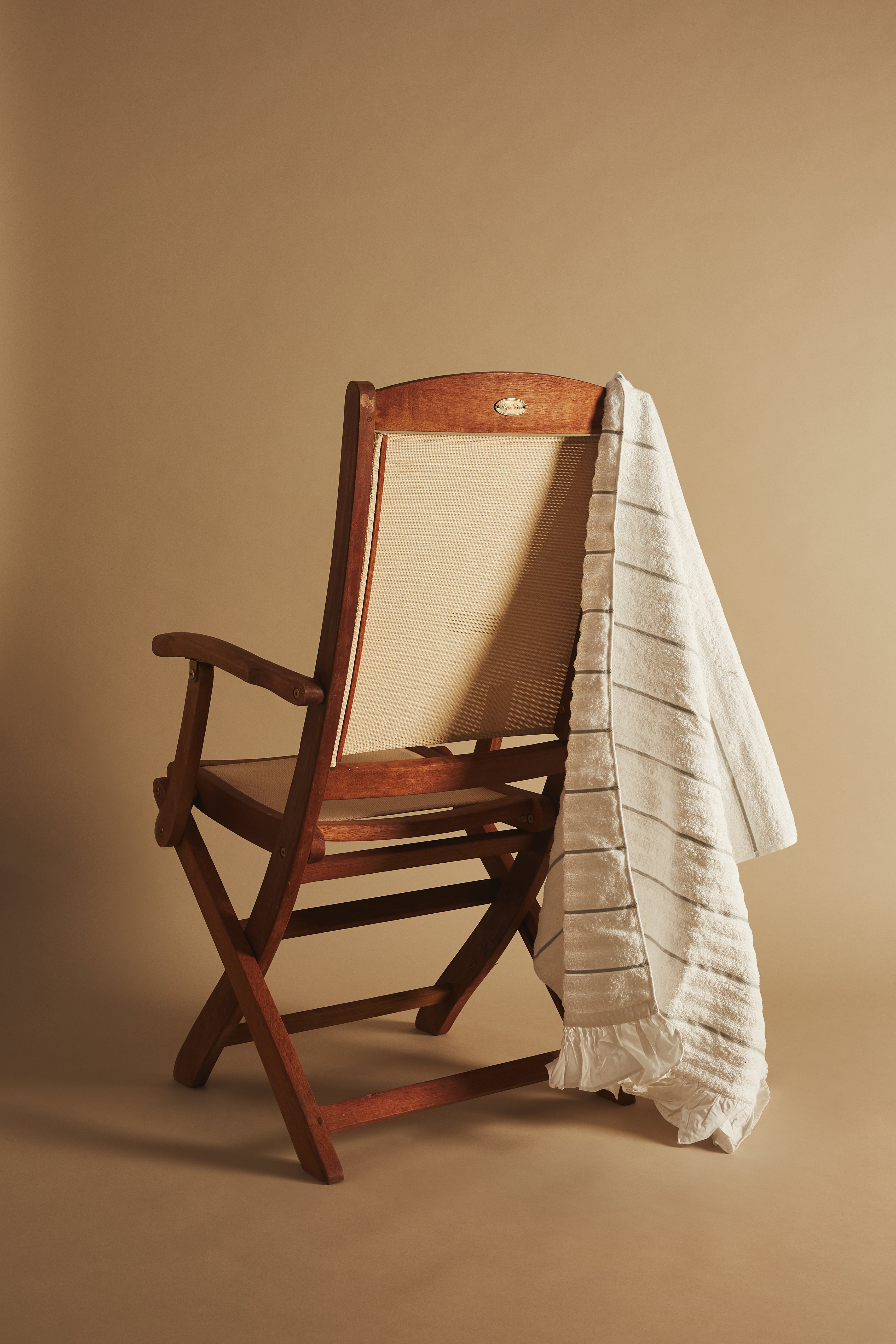 Mid Stripe Frill Towel