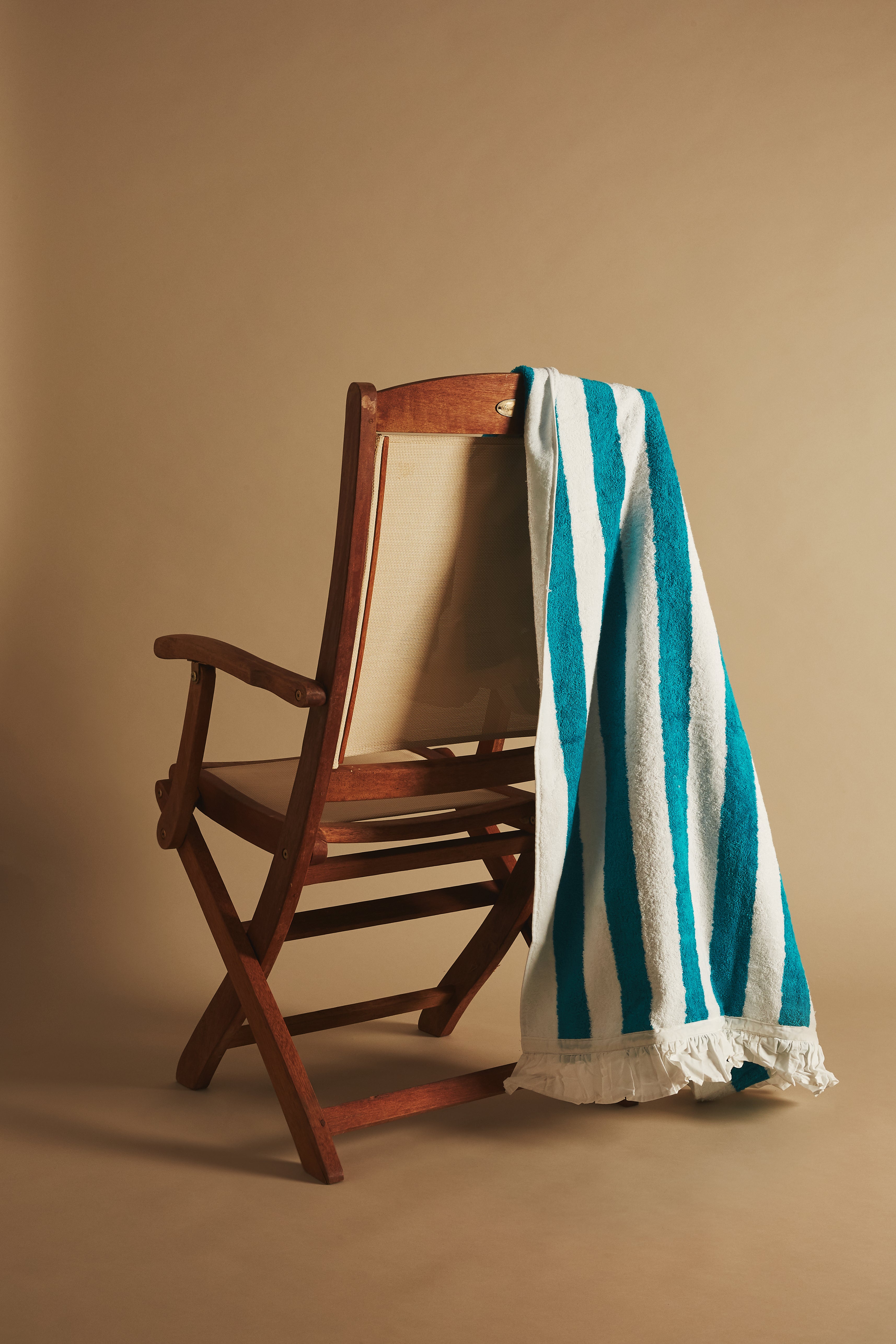 Thick Stripe Frill Towel