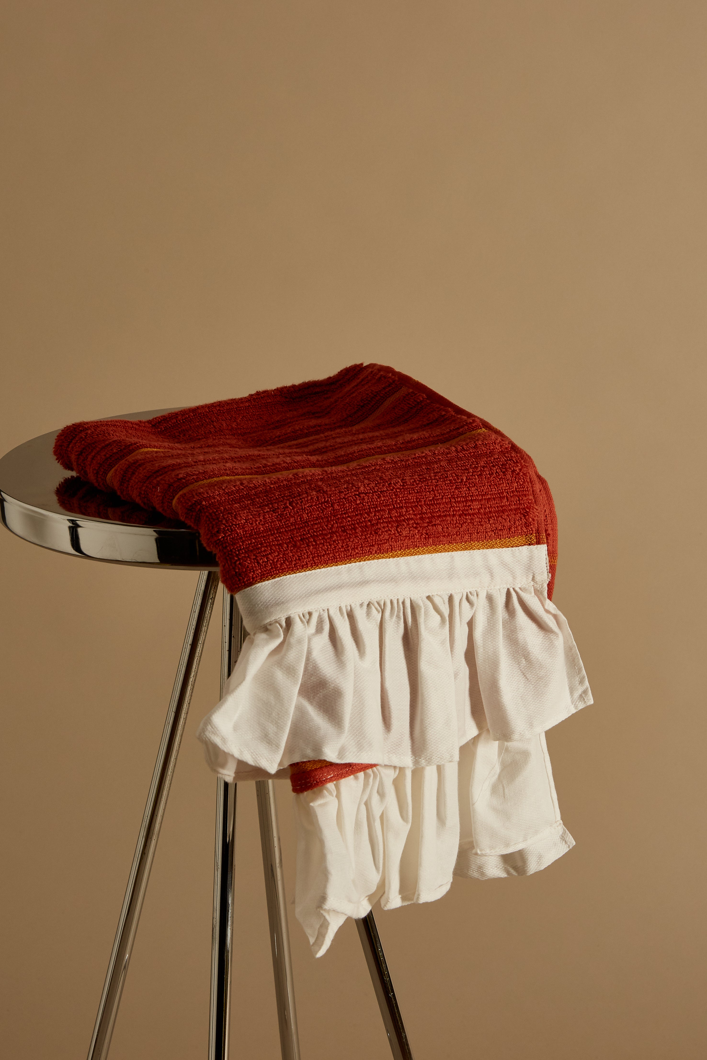 Simple Stripe Frill Tea Towels