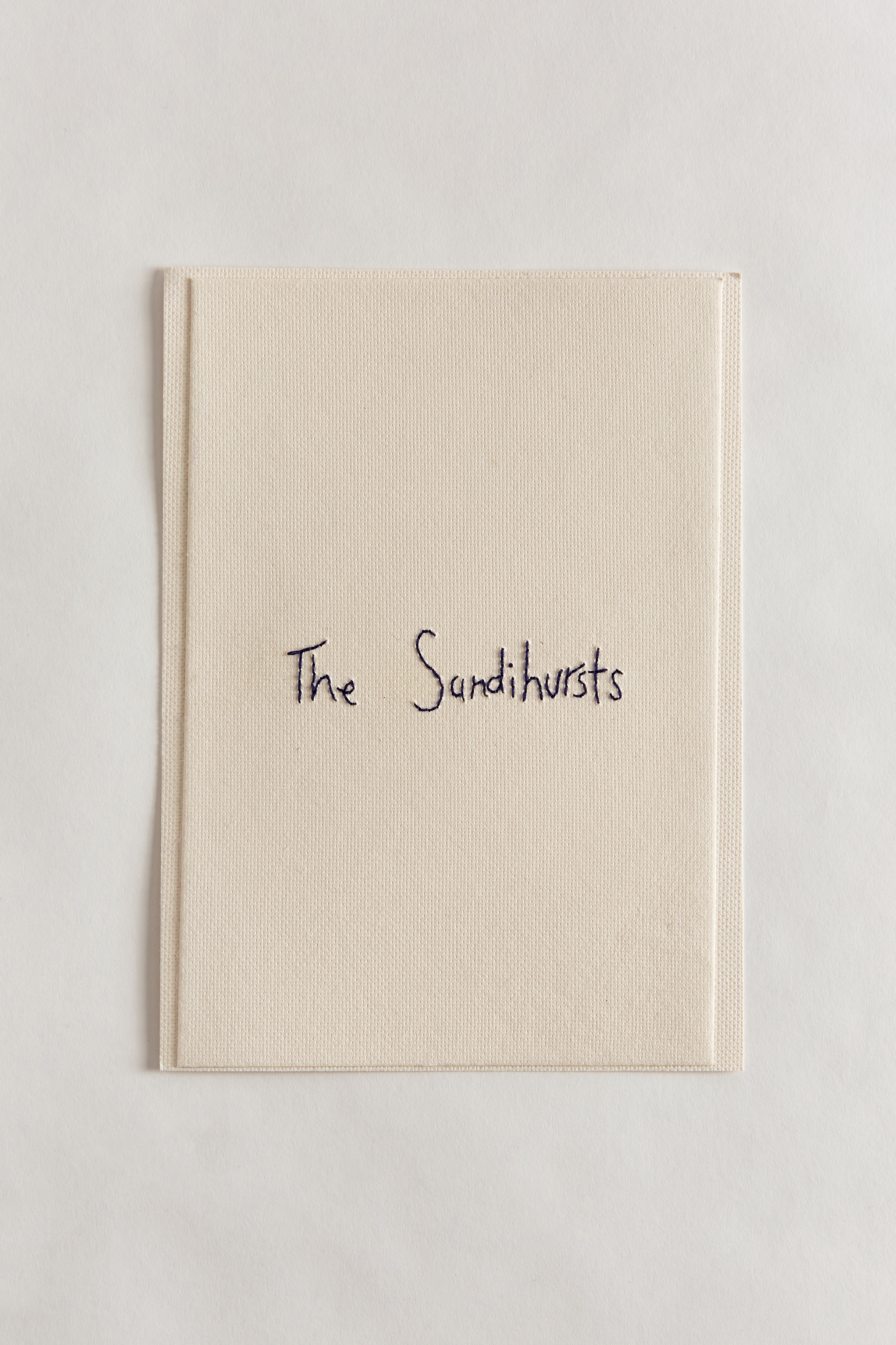 Customised Hand Embroidered Text Card