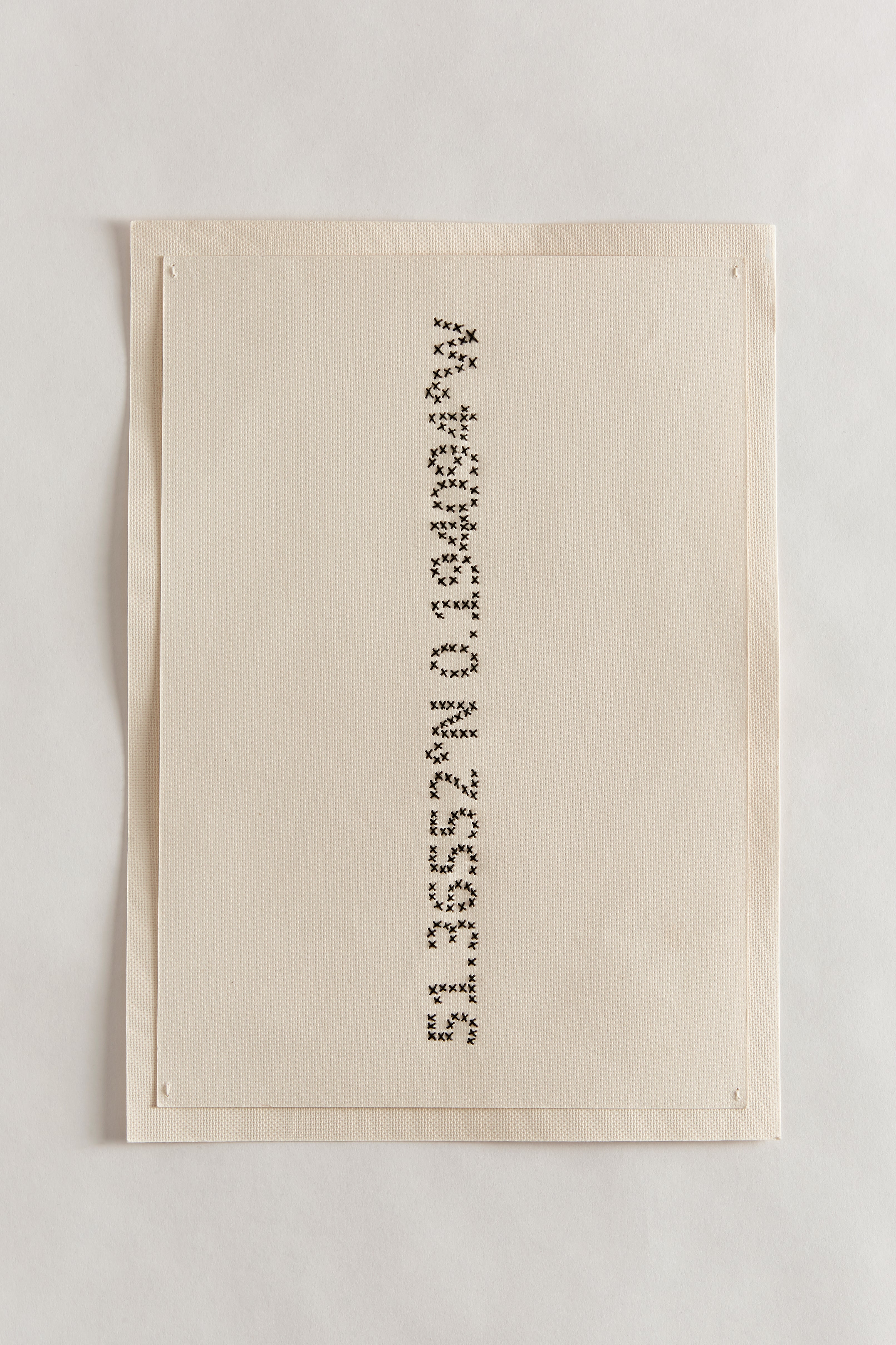Customised Hand Embroidered Coordinates Card