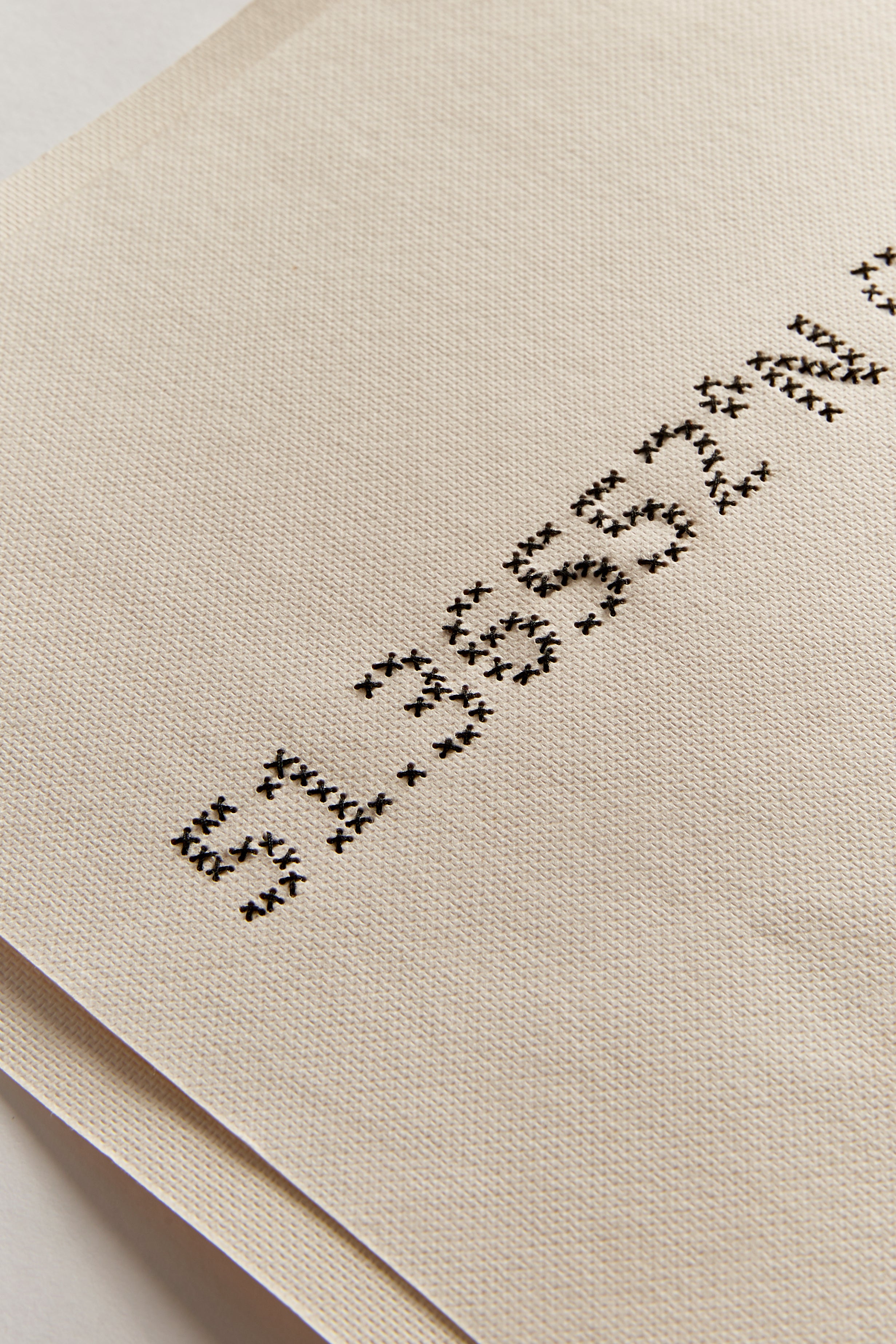 Customised Hand Embroidered Coordinates Card