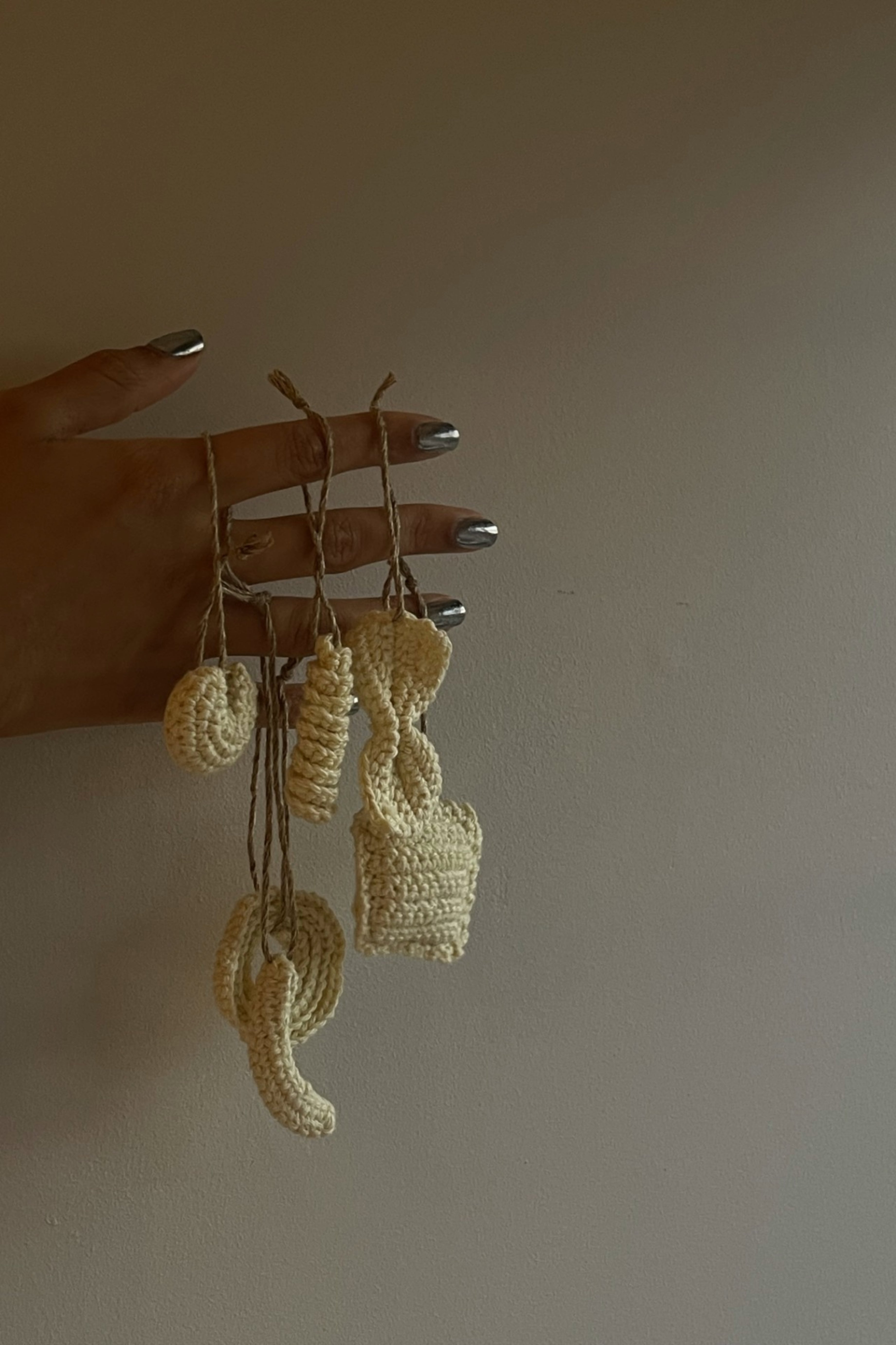 Hand Crochet Pasta Baubles